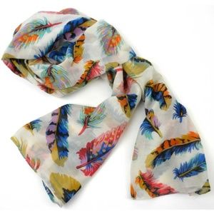 Feather Polyester Scarf